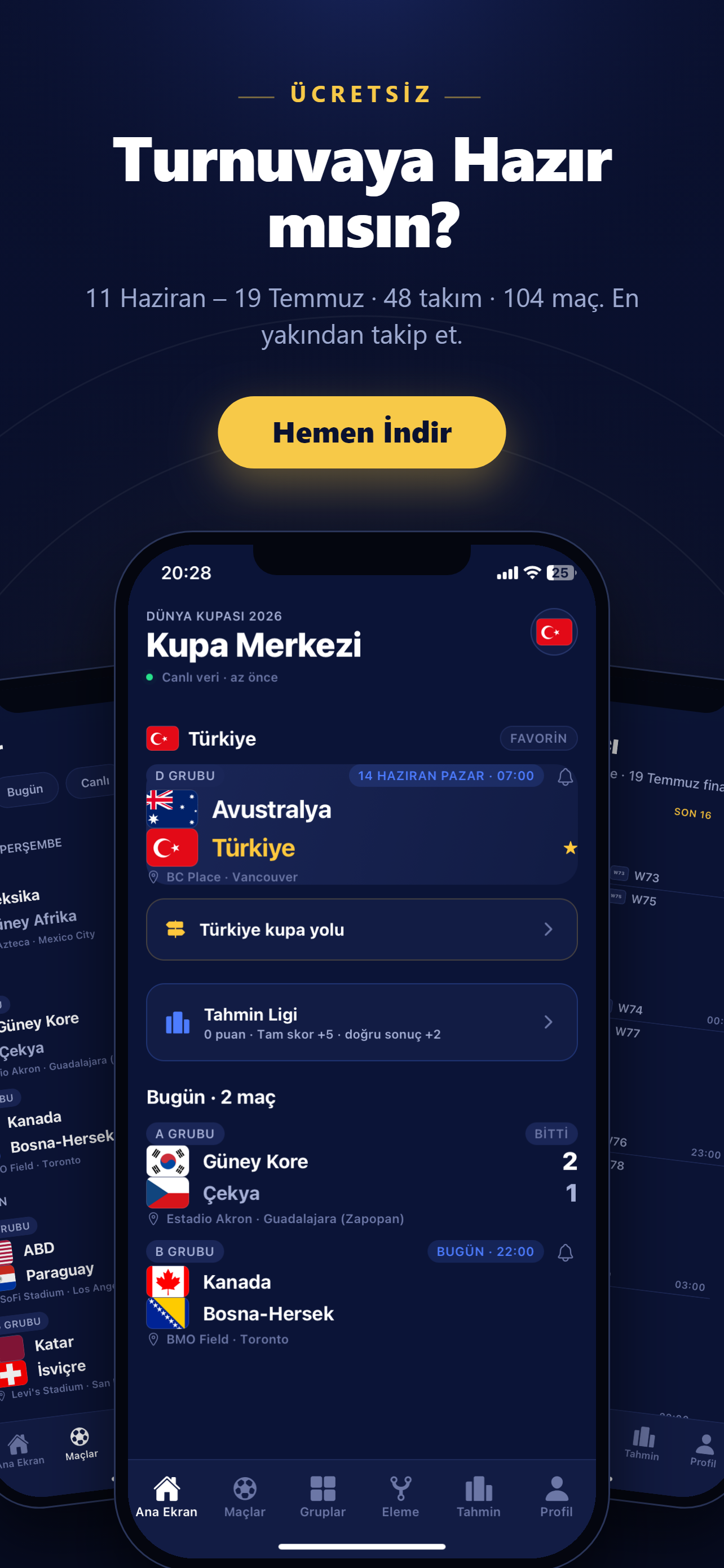 Hemen indir call to action screen